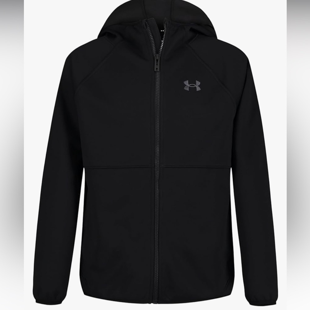 🖤🖤Under Armour Boys' Sim Softshell Jacket, Water-Resistant XL Black🖤🖤